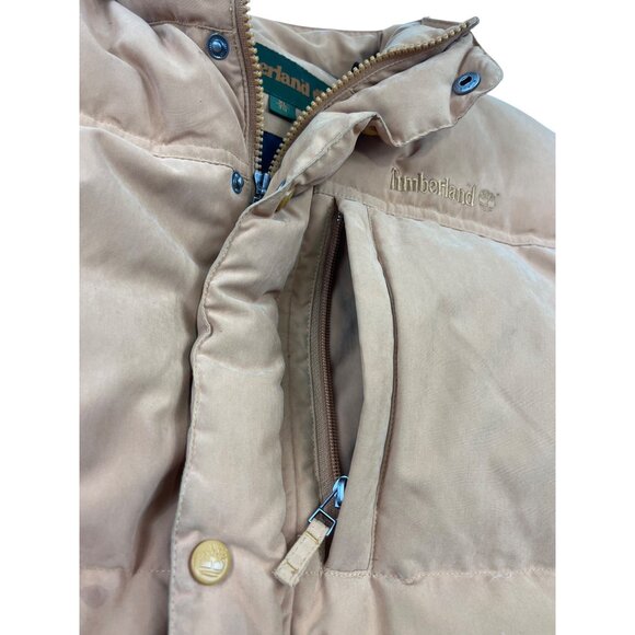 Timberland XL Puffer Vest Orange Duck Down & Feather Insulation 2005 93b - Picture 7 of 8